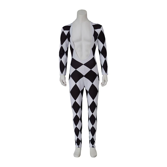Freddie Mercury Cosplay Costume Lead Vocals Men's Singer Jumpsuit Stage Performance Bodysuit Cosplay Carnival Party Costume