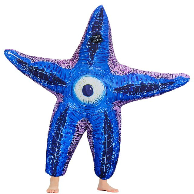 Inflatable Starfish Animal Men's Women's Cosplay Costumes Movie Halloween Blow Up Sea Carnival Fancy Clothing