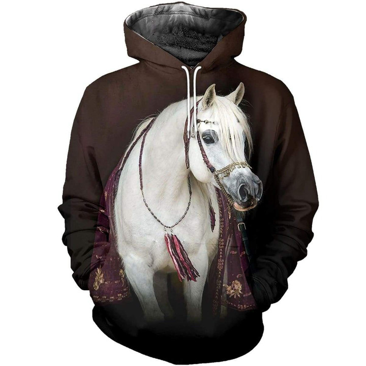 Beautiful Arabian Horse Zip Hoodie QT302114Hc