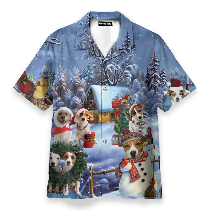Jack Russell Christmas Hawaiian Shirt