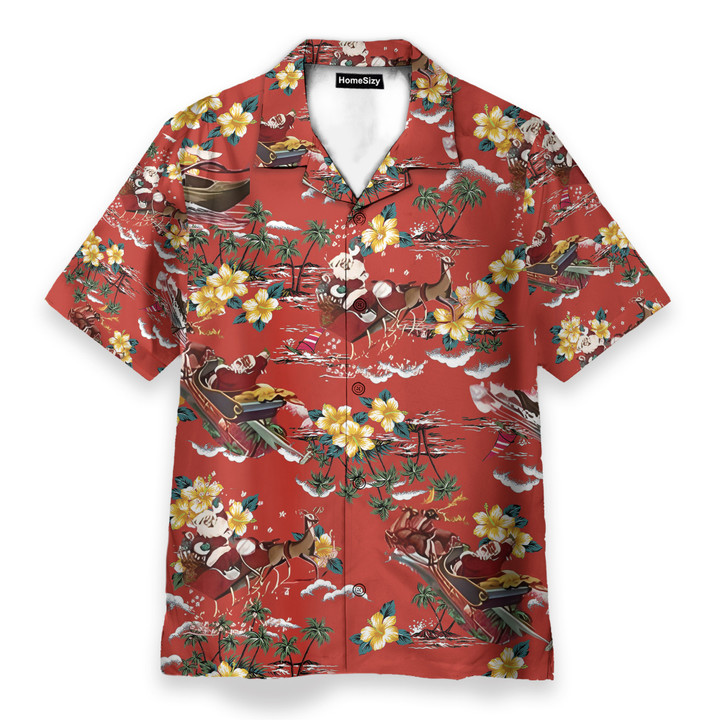 3D Christmas Santa Hawaiian Shirt QT210290Lb