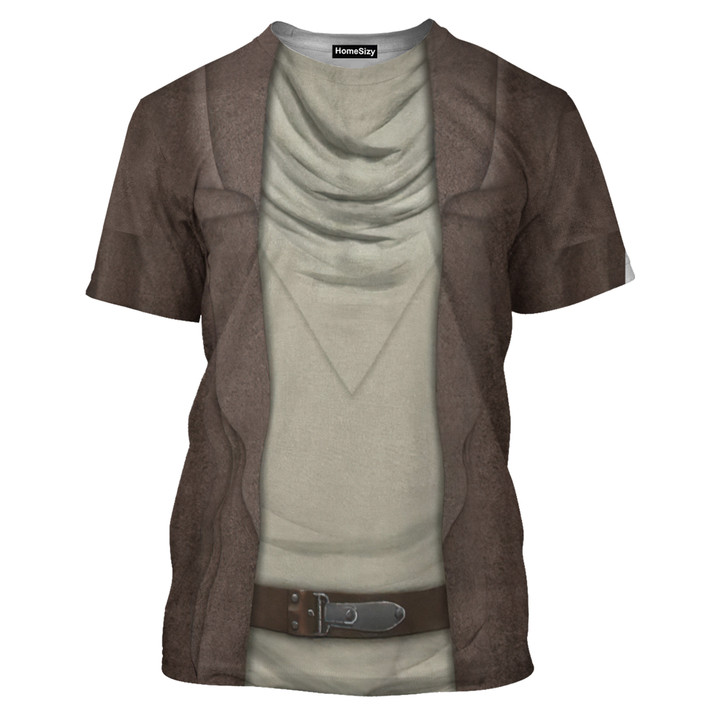 Obi-Wan Kenobi Star Wars Disney TV Series 2022 Legendary Jedi Master Robe Galactic Republic Custom Cosplay Costume Tshirt QT301312Tf