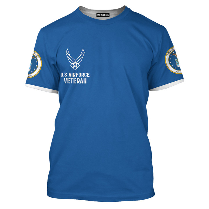 Us Airforce Veteran - 3D Tshirt