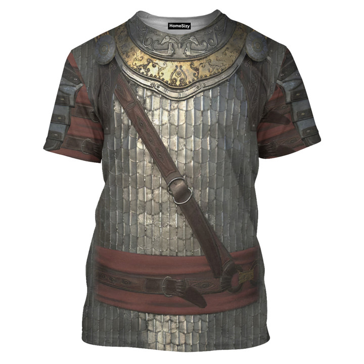 Knight Medieval Armor Cosplay Costume - 3D Tshirt