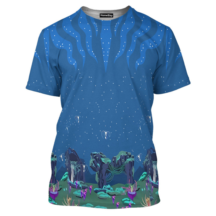 The World Of Avatar Pandora Pattern - 3D Tshirt
