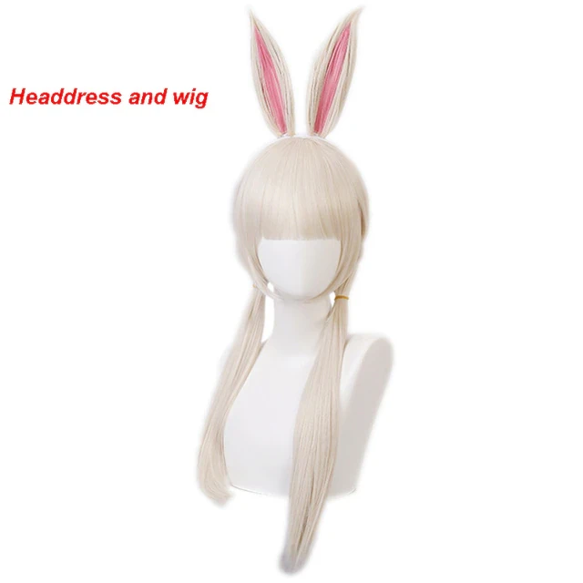 Anime beastars haru cosplay costume girl female school uniform white bunny costume uniform outfit beastars haru wig rabbit ears