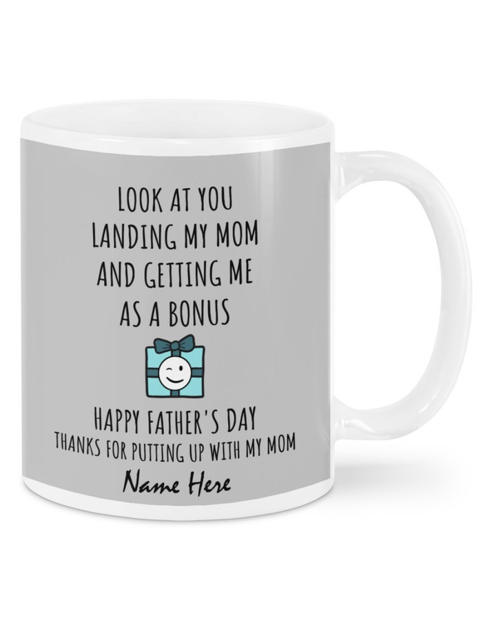Look At You - Custom Name Father's Day Gift for Stepdad - Funny Personalized