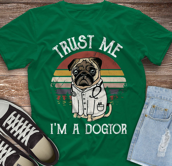 Trust Me I'M A Dogtor Printed Tshirt