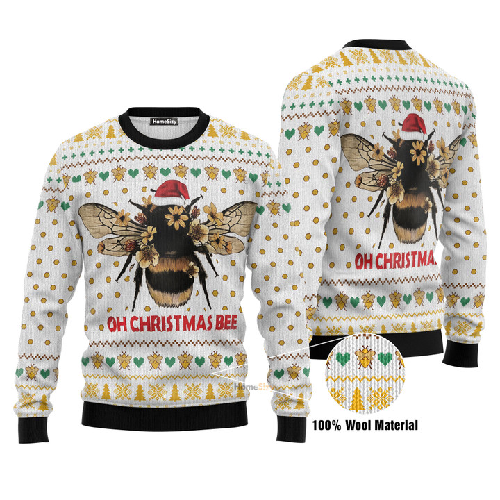 Oh Christmas Bee Bee Ugly Christmas Sweater
