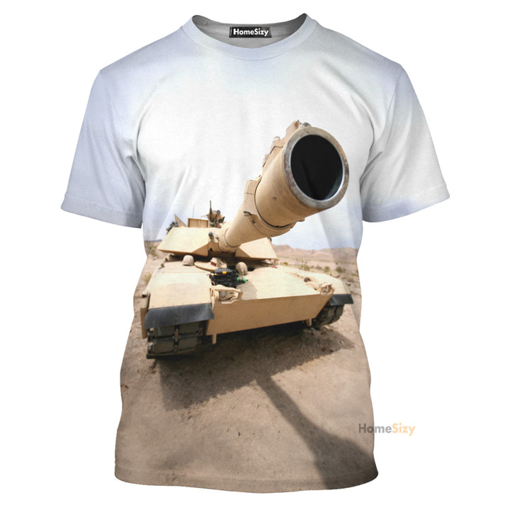 Tank Realistic Graphic Picture - 3D Tshirt