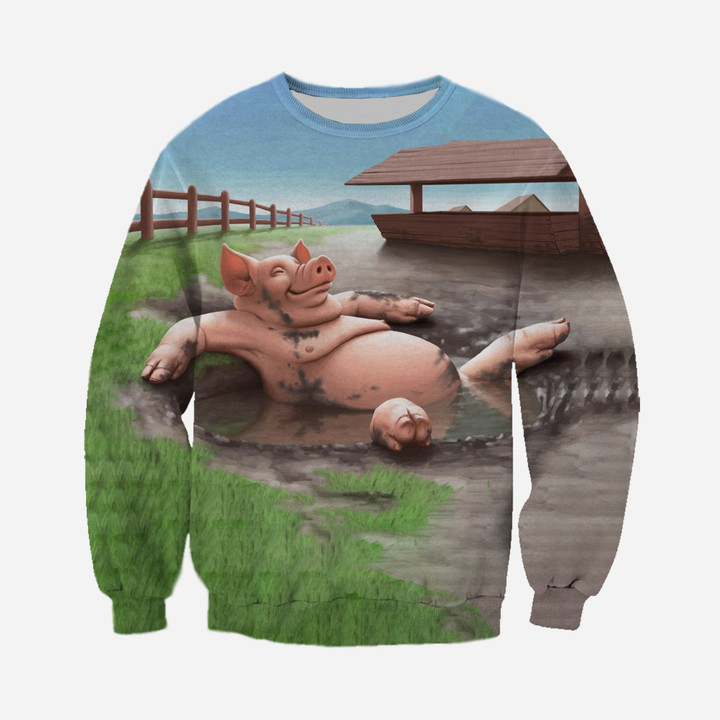 3D All Over Printed Pig in the Bath Clothes