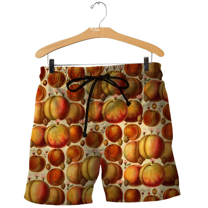 3D All Over Printed Vintage Peaches and Apricots Shirts And Shorts
