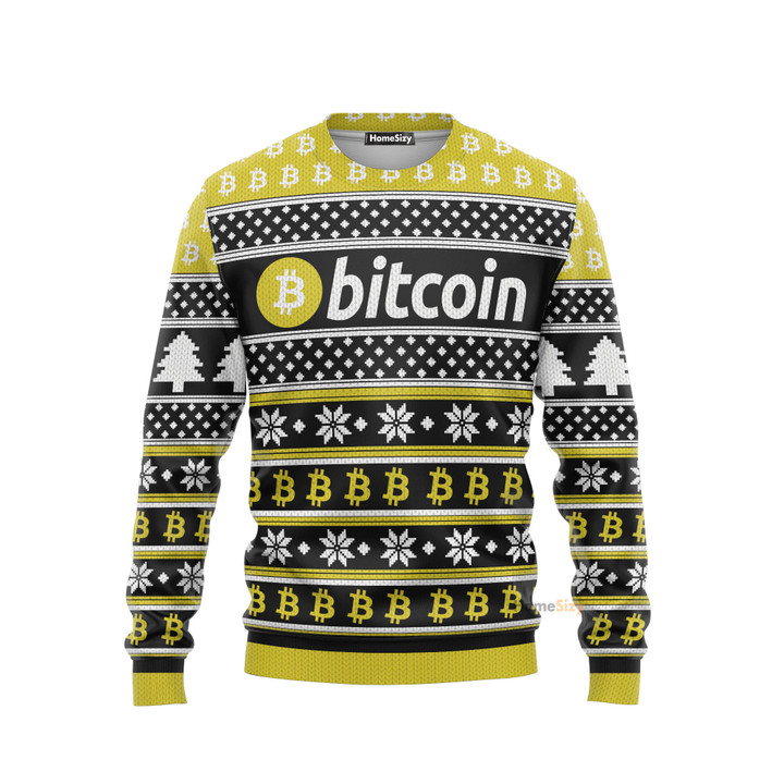 3D Bitcoin Christmas Custom Cosplay Sweatshirt Apparel QT212309Hf