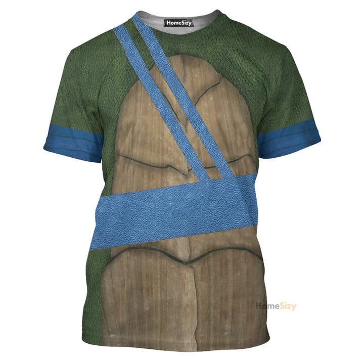3D Leonardo TMNT Leo Custom Cosplay Costume Tshirt QT208189Hf