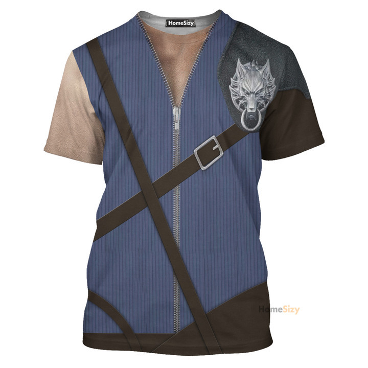 Cloud Strife Final Fantasy Custom Cosplay Costume Tshirt QT205131Hf