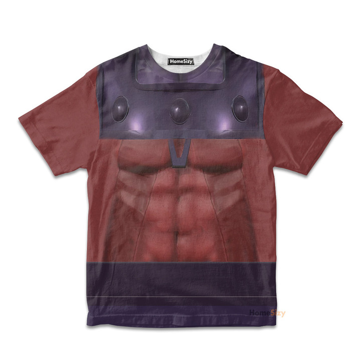 3D XM Magneto Custom Cosplay Costume Kid Tshirt QT209533Hf
