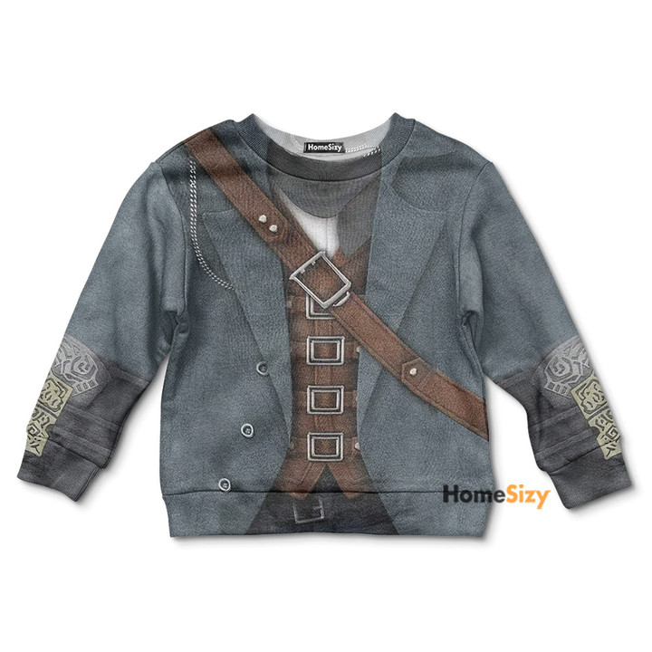 Bloodborne Hunter Custom Cosplay Costume Kid Sweatshirt QT210247Hf