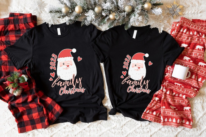 Funny Family Christmas 2023 Printed Tshirt