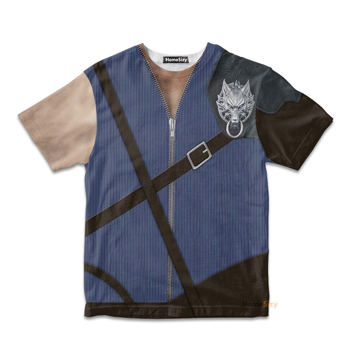 Cloud Strife Final Fantasy Custom Cosplay Costume Kid Tshirt QT205131Hf