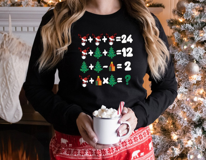 Funny Math Teacher Christmas Sweater Shirt