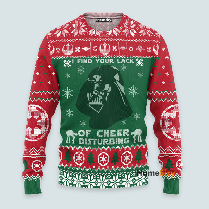 3D Christmas Star Wars Darth Vader - Christmas Gift For Adults - Ugly Christmas Sweaters