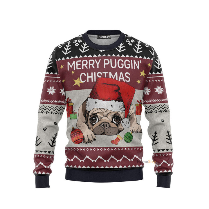 Merry Puggin Christmas - Christmas Gift For Adults - 3D Ugly Christmas Sweater PN112602