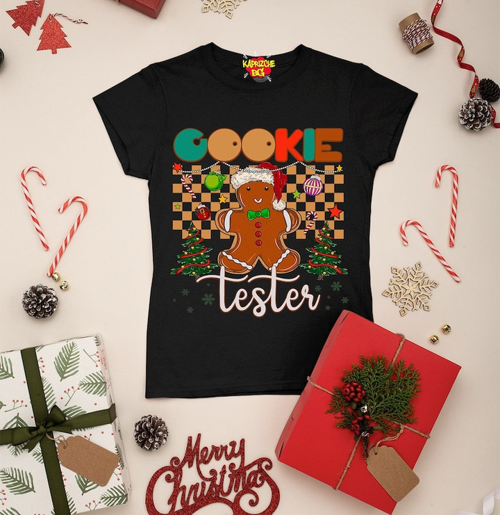 Cockie Tester Christmas Printed Tshirt