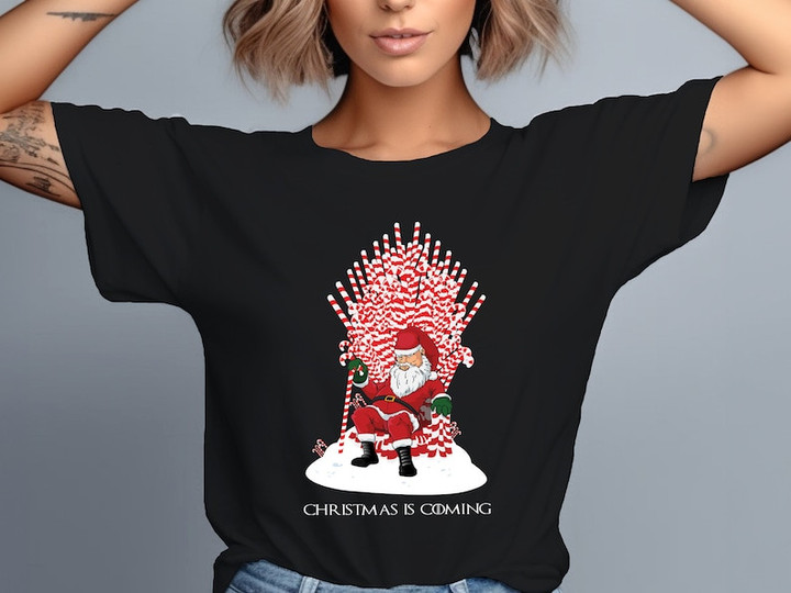 Christmas Is Coming Printed Tshirt
