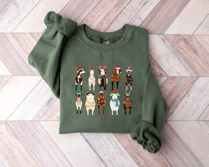 Goat Christmas Sweater Shirt