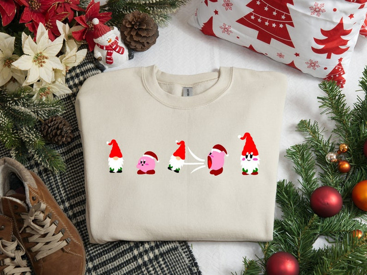 Kirby Gnome Christmas Sweater Shirt