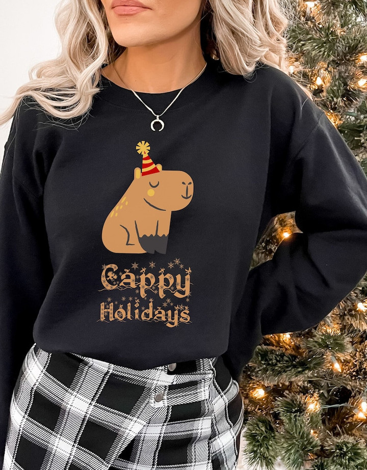Cappy Holidays Christmas Sweater Shirt