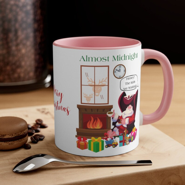 Almost Midnight Santa Claus Accent Ceramic Mug