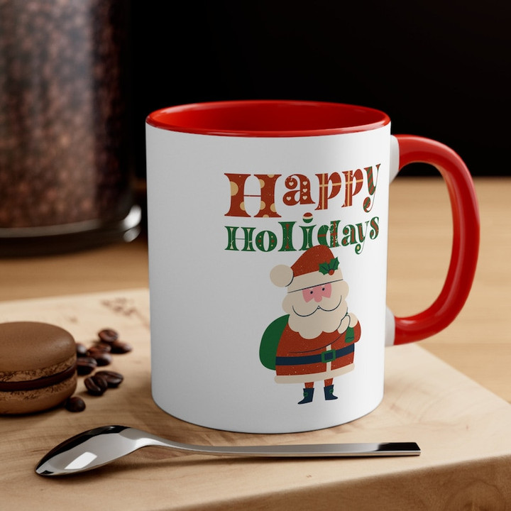 Gingerbread Delight Christmas Cookie Accent Ceramic Mug