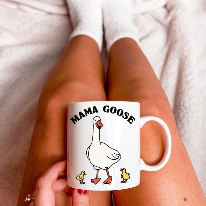 Mama Goose Cute Mothers Day Ceramic Mug