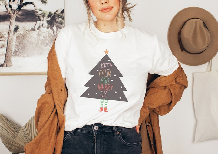 Keep Calm And Merry On Christmas Sweater Shirt