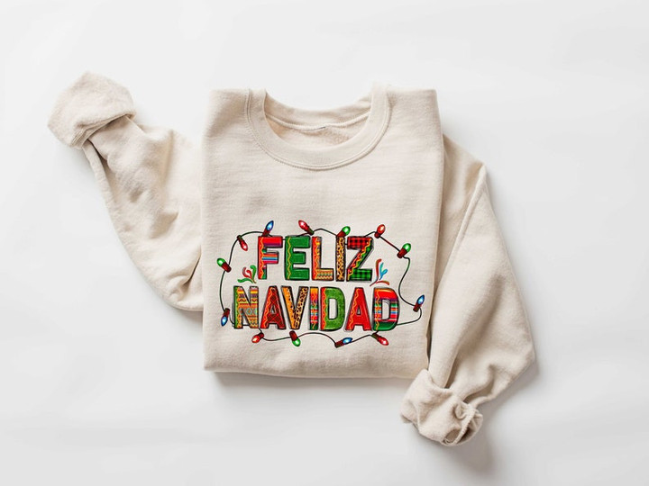 Feliz Navidad Christmas Family Matching Sweater Shirt