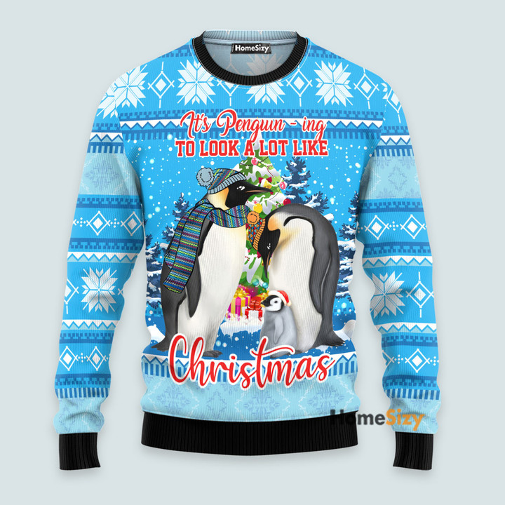 It's Penguin-ing To Look A Lot Like Christmas - 3D Ugly Christmas Sweater
