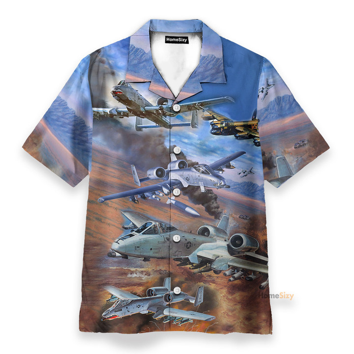 Homesizy United States Air Force Fairchild Republic Hawaiian Shirt