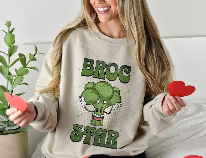 Broccoli Funny Valentines Printed Tshirt