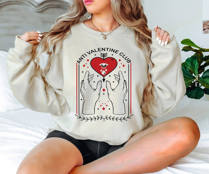 Anti-Valentine Club Sweatshirt Sweater Shirt