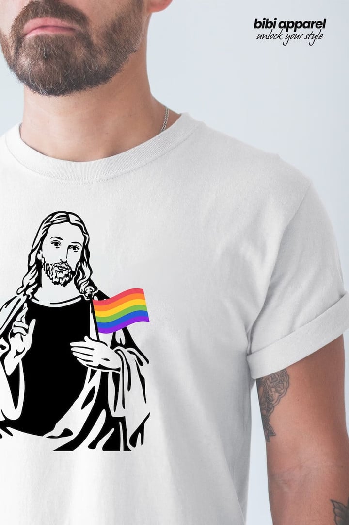 Pride Jesus LGBT Printed Tshirt