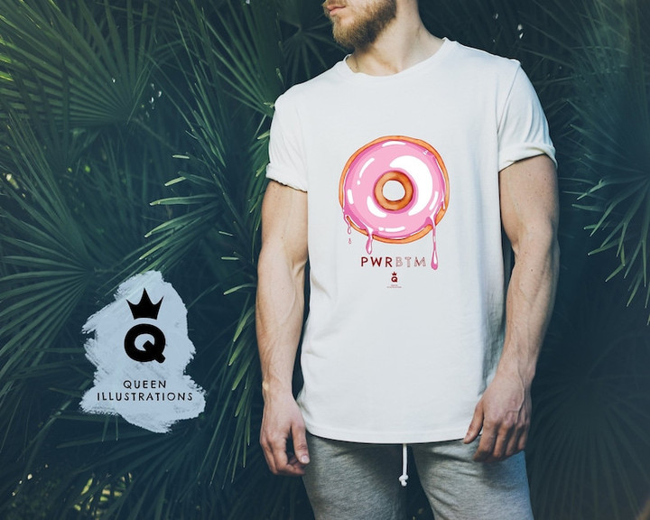 Doughnut PWR BTM LGBT Printed Tshirt