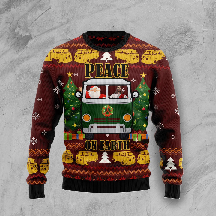 Peace On Earth TG5101 Ugly Christmas Sweater