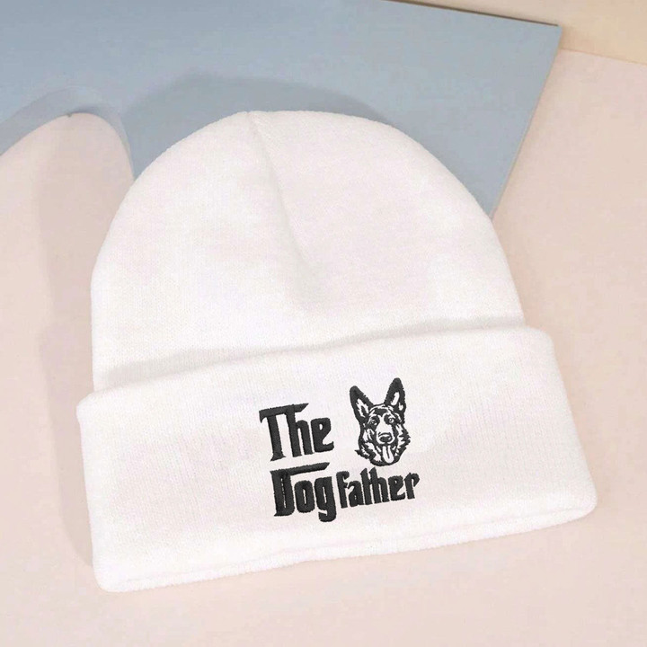 Personalized The DogFather Beanie German Shepherd, Gifts For German Shepherd Lovers