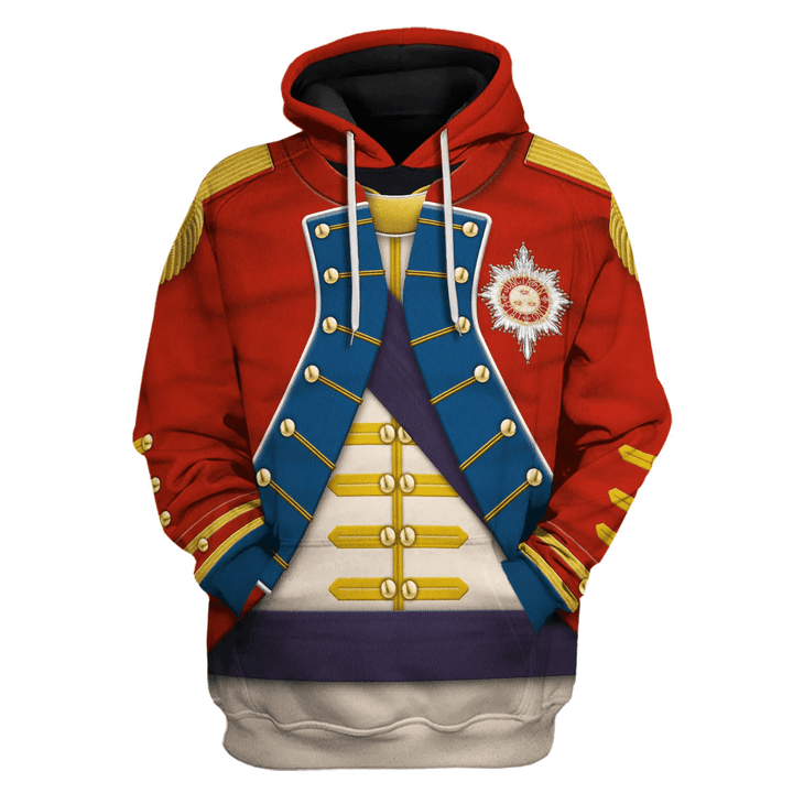 General Washington - The American Revolution Uniform All Over Print Hoodie Sweatshirt T-Shirt Tracksuit