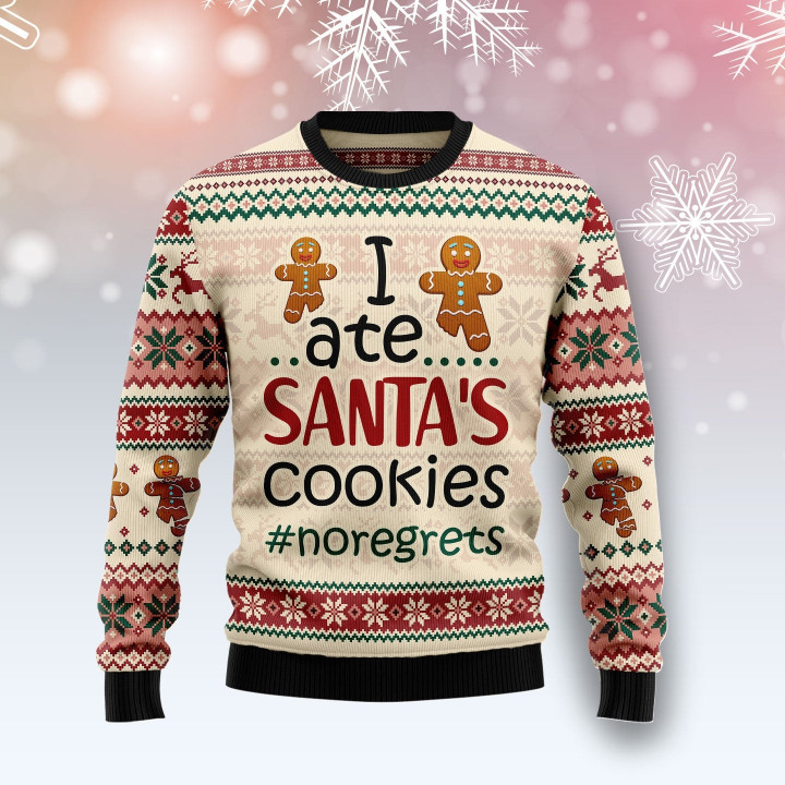 I Ate Santa‘s Cookie Christmas Funny Ugly Sweater