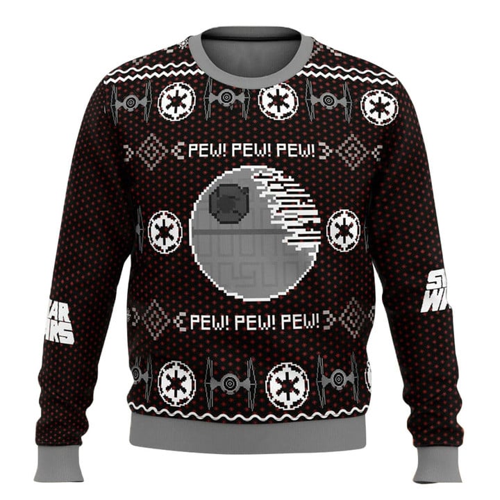Christmas Star Wars Death Pew Ugly Christmas Sweaters