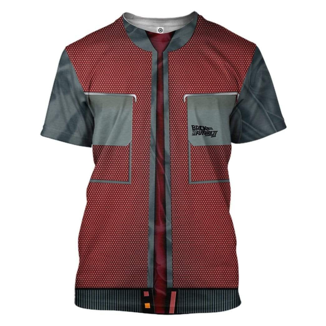 Back To The Future Movie Marty Mcfly Cosplay Costume - 3D Tshirt - Homesizy
