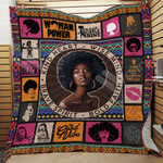 Black Women With Afro Kind Heart Wise Mind Quilt Blanket Great Customized Gifts For Birthday Christmas Thanksgiving Perfect Gifts For Black Daughter Girlfriend Wife
