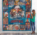 National Lampoons Christmas Vacation Poster Quilt Blanket